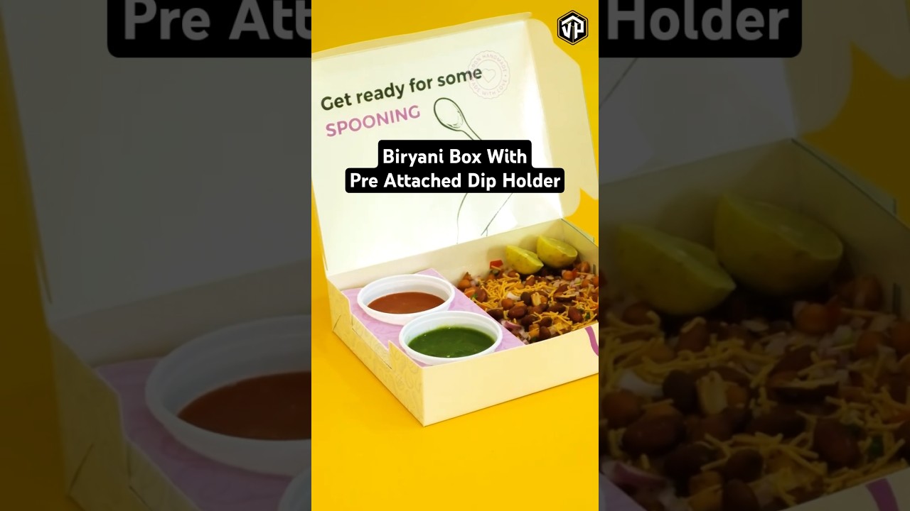 Behrouz Biryani Box Vs Viraj Packers | With pre-attached dip holder #biryani #packagingideas