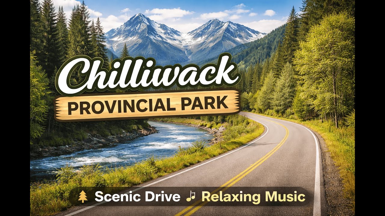 Chilliwack Provincial Park 🇨🇦 | Scenic Drive Through Mountains, Forest & River🌲Relaxing Nature Music