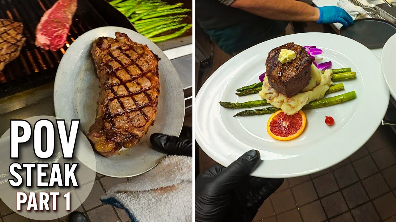 POV: Chef's Rush: Inside a Restaurant Grill During Dinner