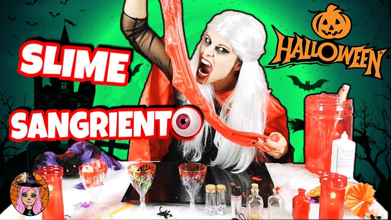 🧛&zwj;♀️HALLOWEEN SLIME SANGRIENTO! Como hacer SLIME de HALLOWEEN 2019🎃 | Juega con Ann1