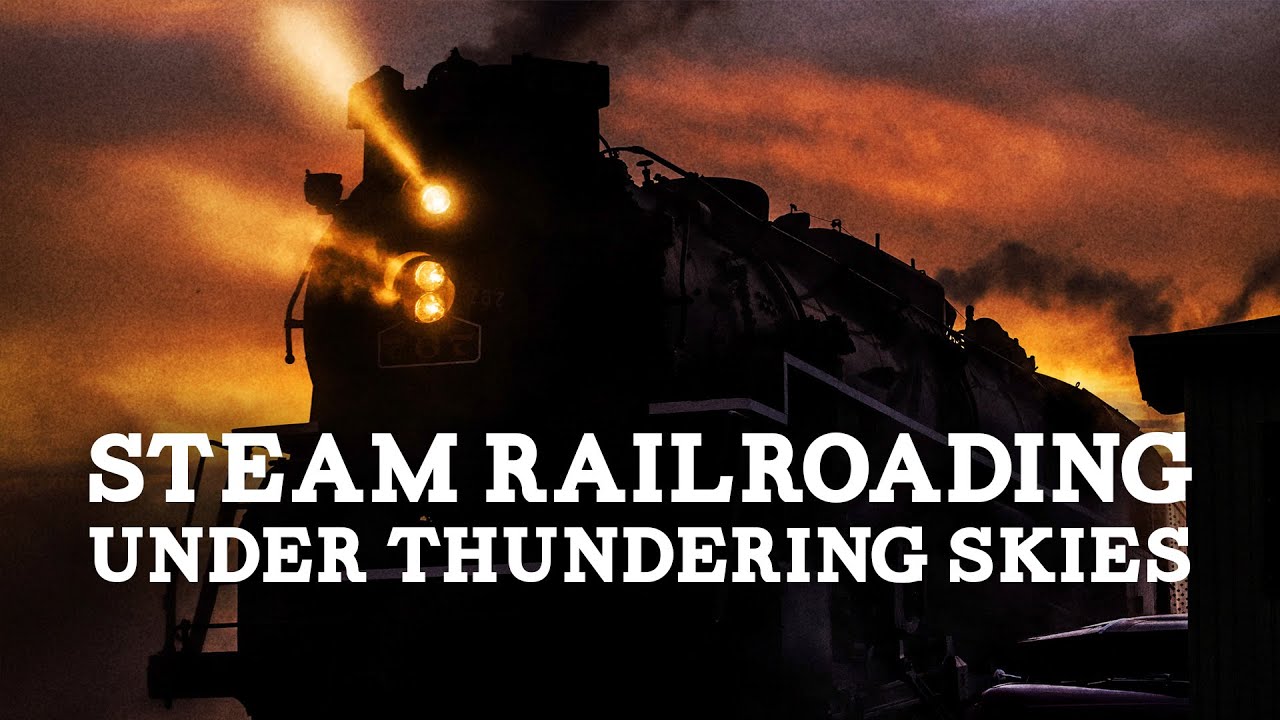 ASMR Steam Locomotives and Ambient Thunderstorms | Train Sounds 4K