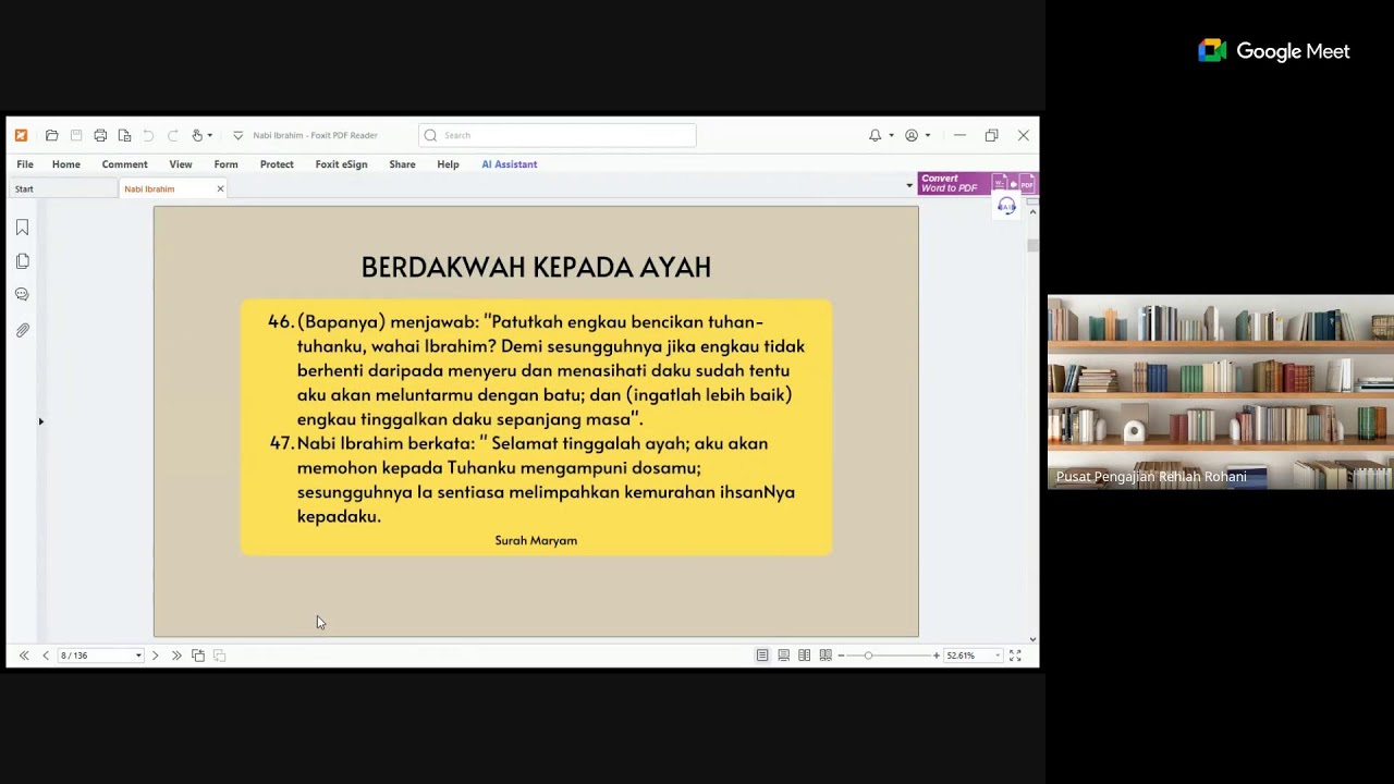 Kisah-kisah di Dalam Al-Quran (Minggu 35)