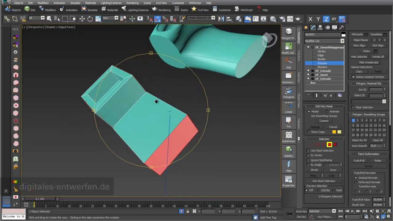 Forming 02: subdivision modeling in 3ds max