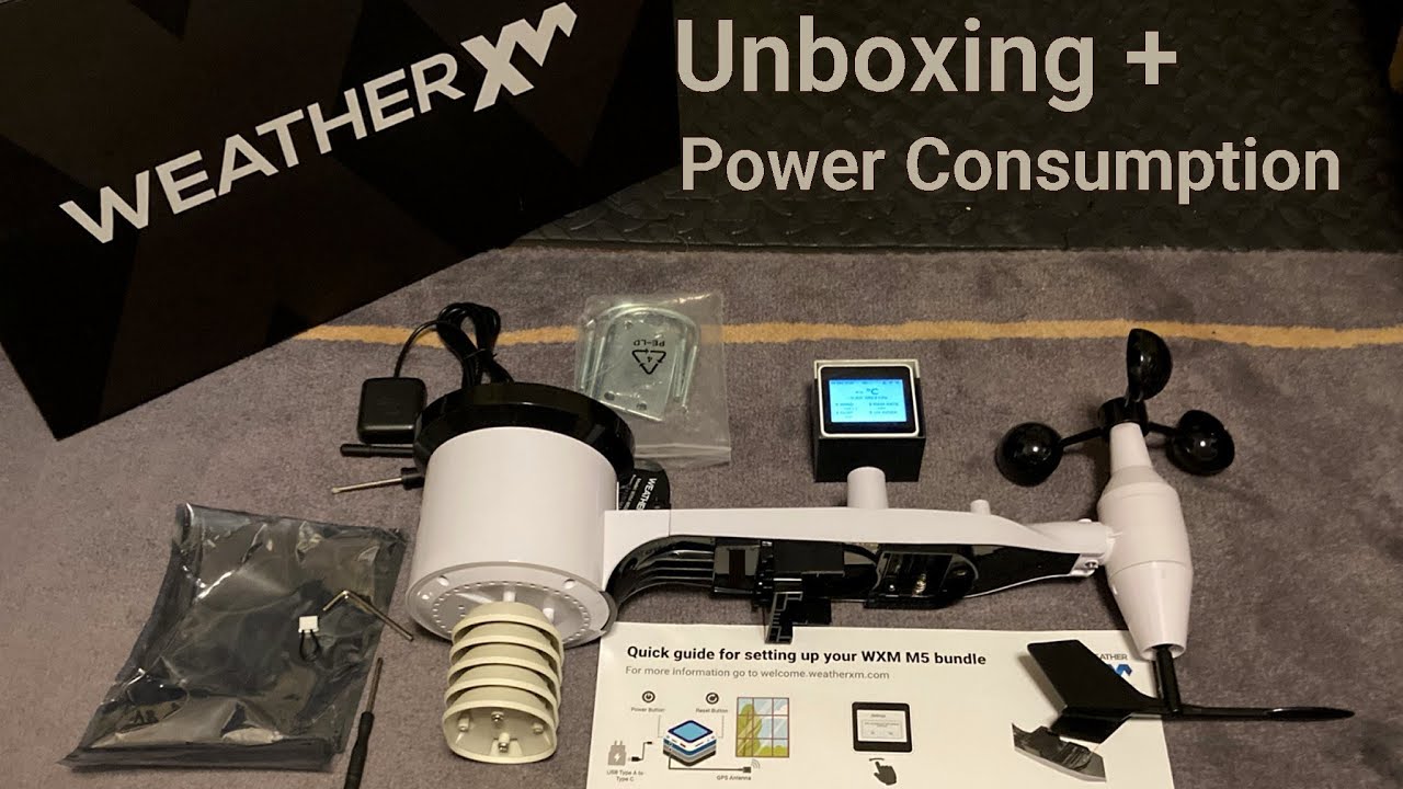 WeatherXM Crypto Weather Station Unboxing and Power Consumption