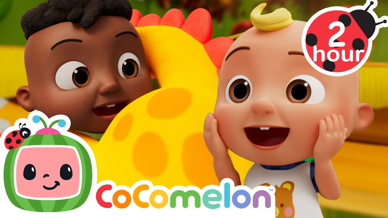 If You're Happy Dino Stomp – Colorful Dino Fun | CoComelon Nursery Rhymes