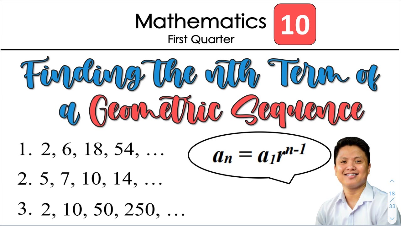 How to Find the Nth Term of a Geometric Sequence | Geometric Sequence | Mathematics | Grade 10