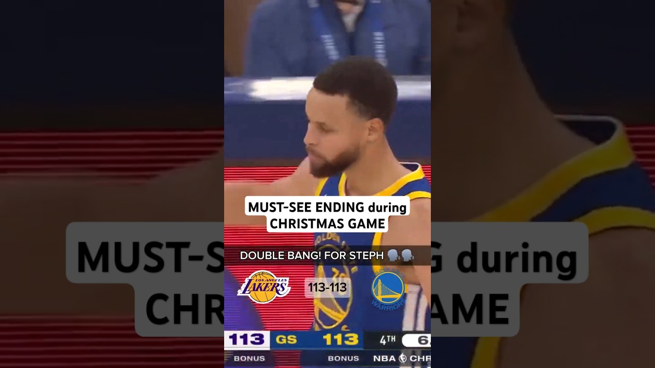 CLASSIC CHRISTMAS GAME between WARRIORS and LAKERS! #shorts #NBA #StephenCurry #LeBronJames