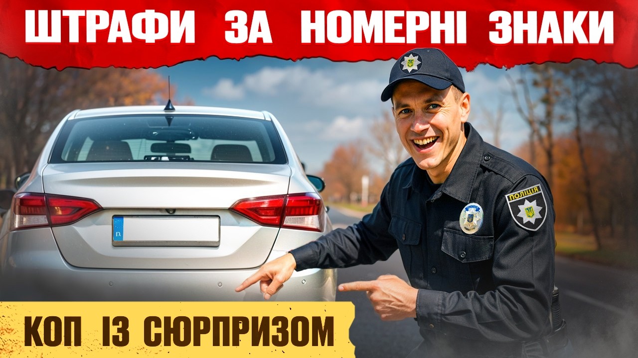 🆘 УВАГА ВОДІЇ! Нові штрафи за номерні знаки.