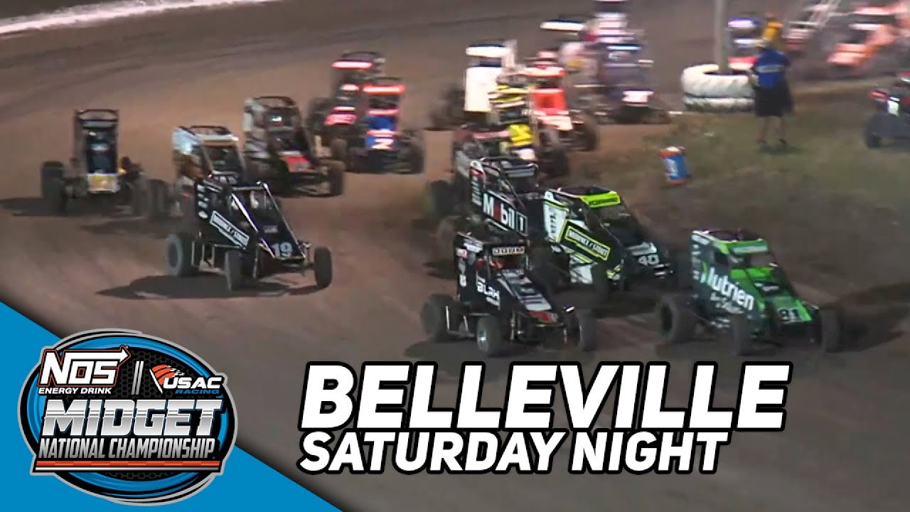 HIGHLIGHTS: USAC NOS Energy Drink National Midgets | Belleville Short Track | May 20, 2023
