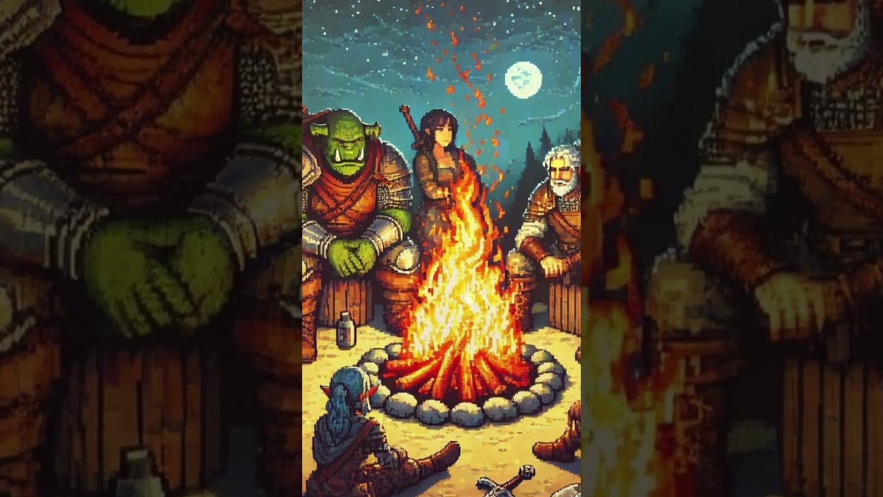 Fantasy Campfire | D&D Fantasy Music and Campfire Ambience