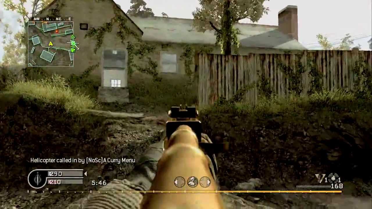 Call of Duty 4 - Team Deathmatch #1 on Overgrown (Gold AK-47)