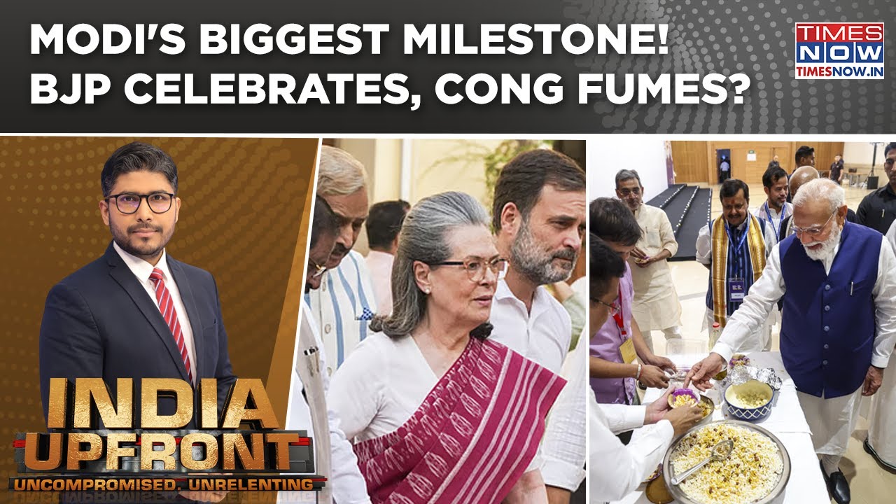 Modi Hits Historic Milestone; BJP Cheers While Congress Launches Fresh Attack | INDIA UPFRONT