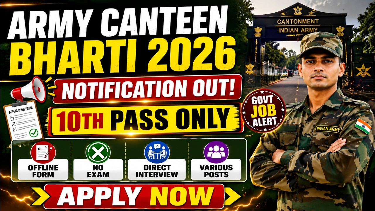 Army Canteen Danapur Cantt Vacancy 2026 II Danapur Cantt Recruitment 2026 | Army Canteen Jobs