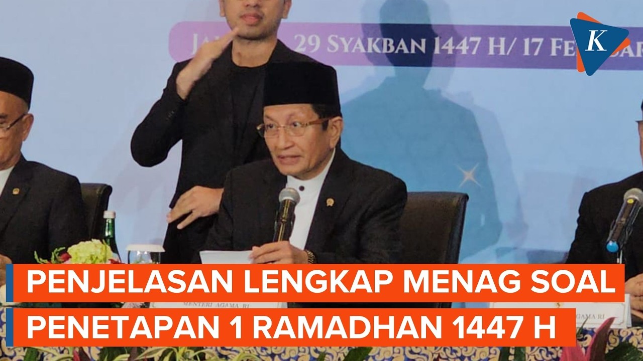[FULL] Menag Umumkan 1 Ramadhan Beda dengan Muhammadiyah