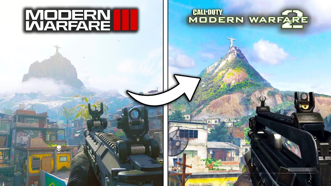 Modern Warfare 3 vs MW2 Favela Map Comparison