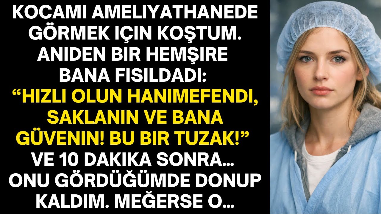 Ameliyathaneye koştum. Bir hemşire, “Saklan, bu bir tuzak!” dedi. Kocamı gördüğümde donup kaldım…