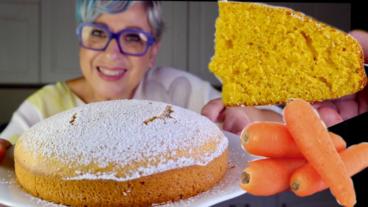 TORTA DI CAROTE 🥕🥕SOFFICISSIMA E UMIDA senza mandorle, senza burro, senza latte - Carrot Cake Recipe