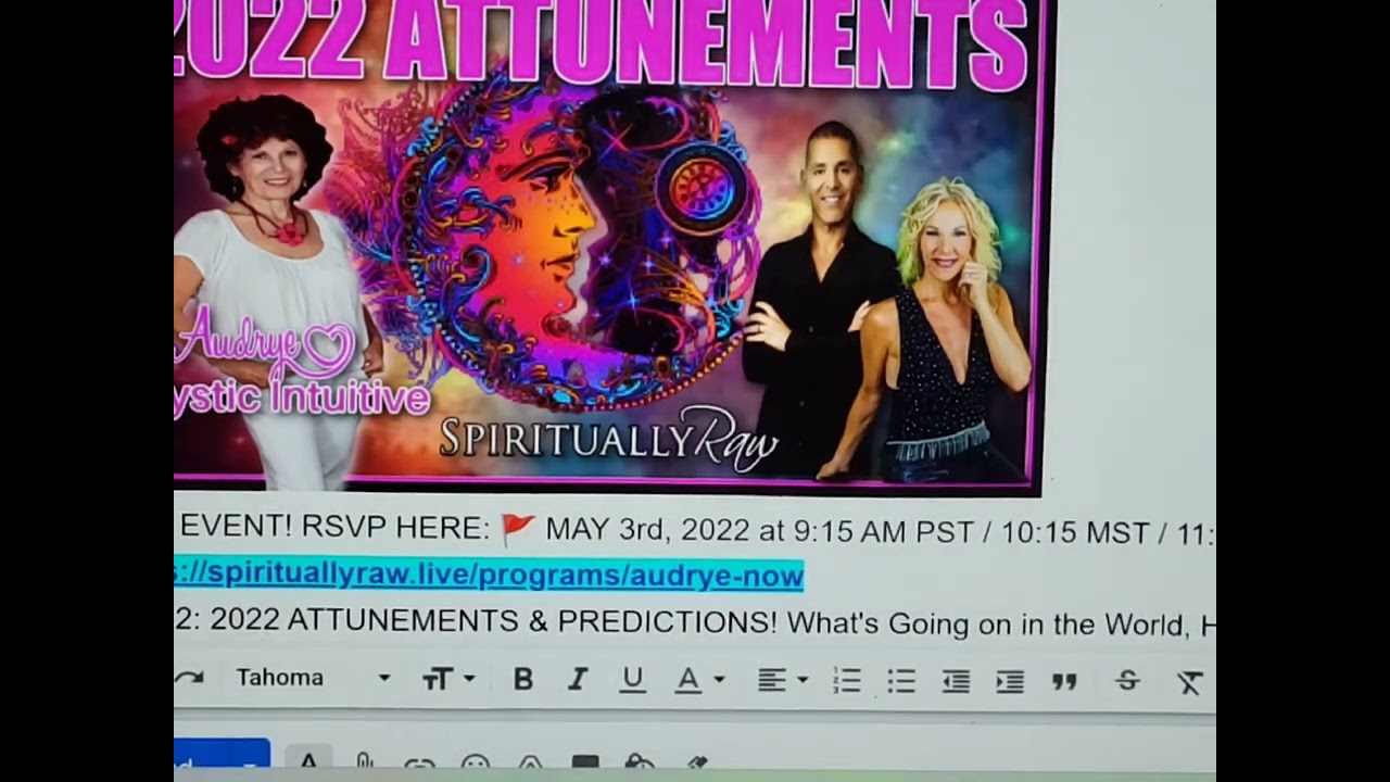 AudryeNow 5.2.22 Audrye LIVE on Spiritually Raw 5.3.22 12:15 pm EDT