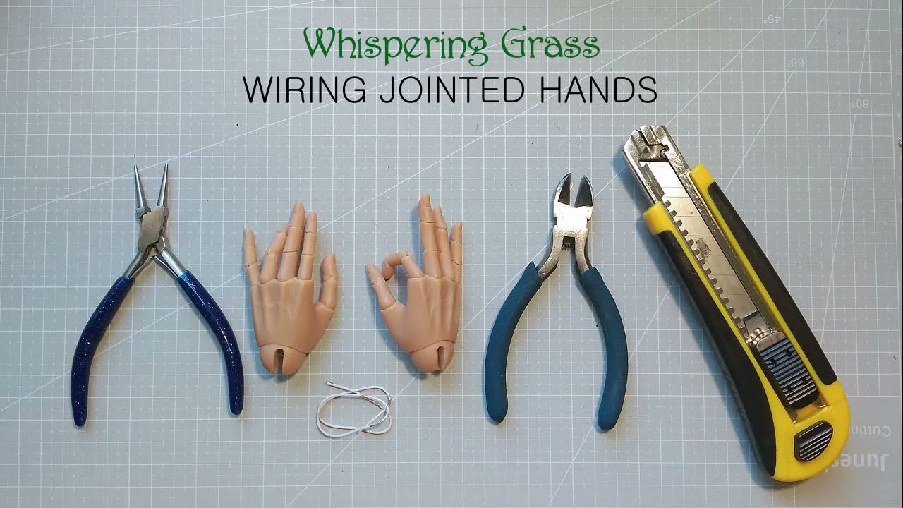 Wiring jointed hands tutorial