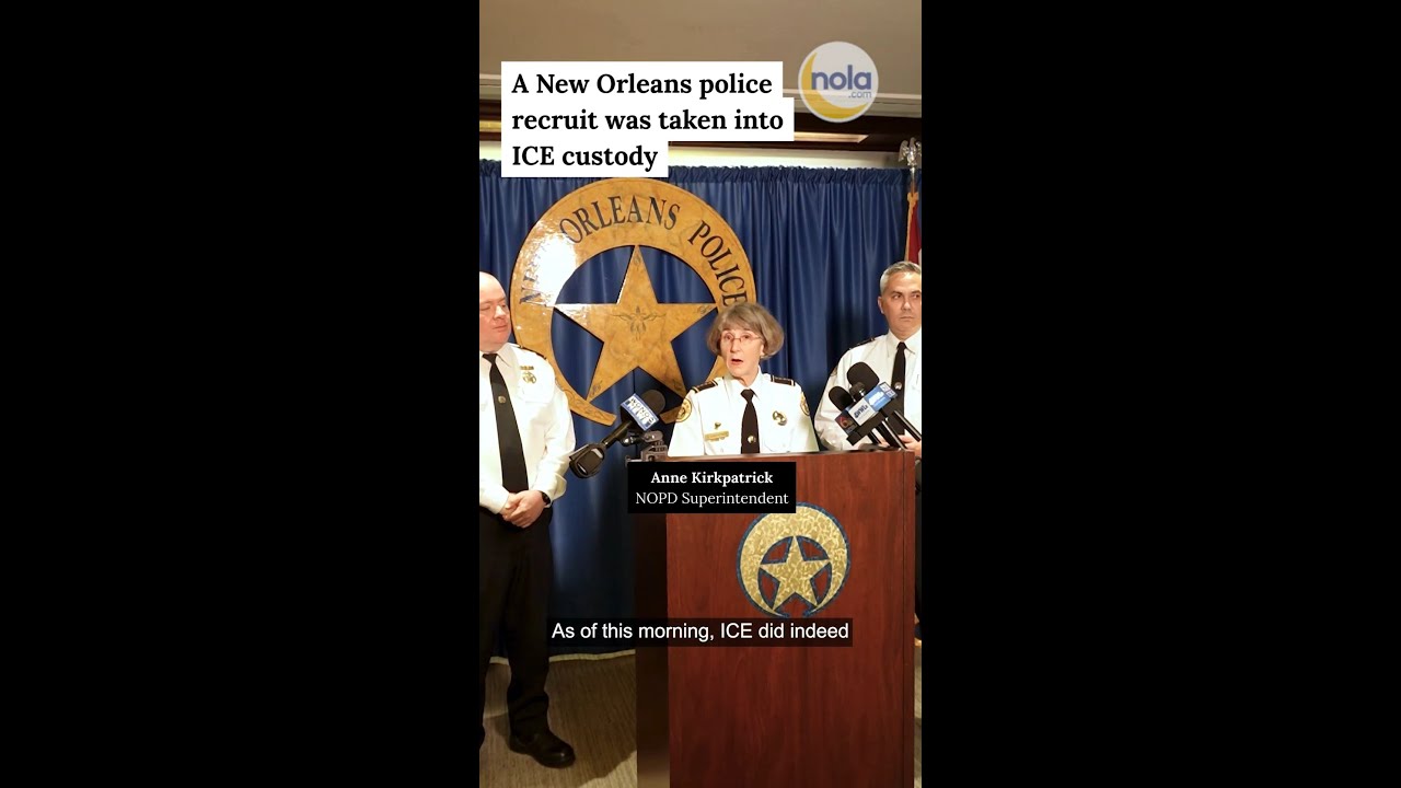 A New Orleans police recruit was taken into ICE custody, NOPD superintendent says