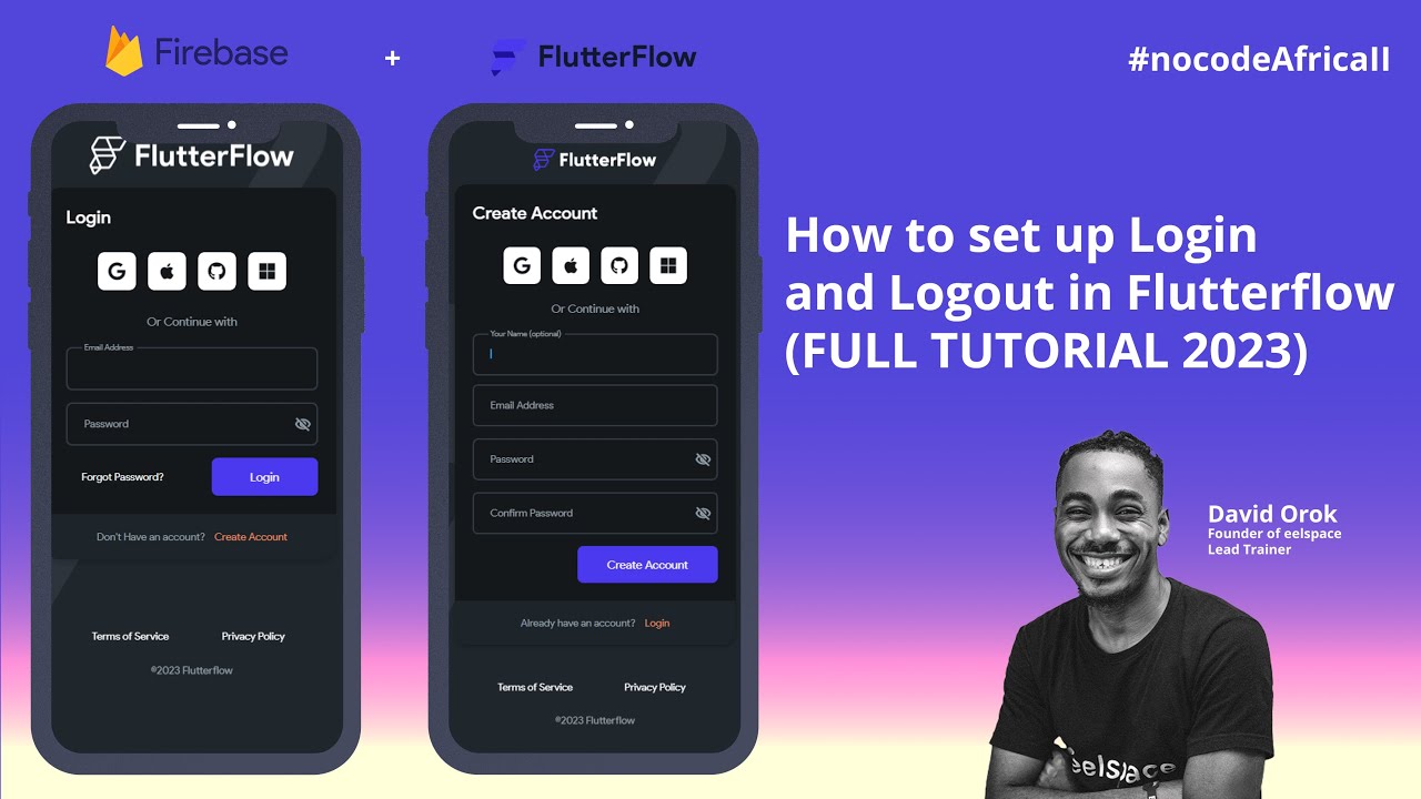 Как настроить вход/регистрацию и выход в FlutterFlow (ПОЛНОЕ УЧЕБНОЕ ПОСОБИЕ 2023)