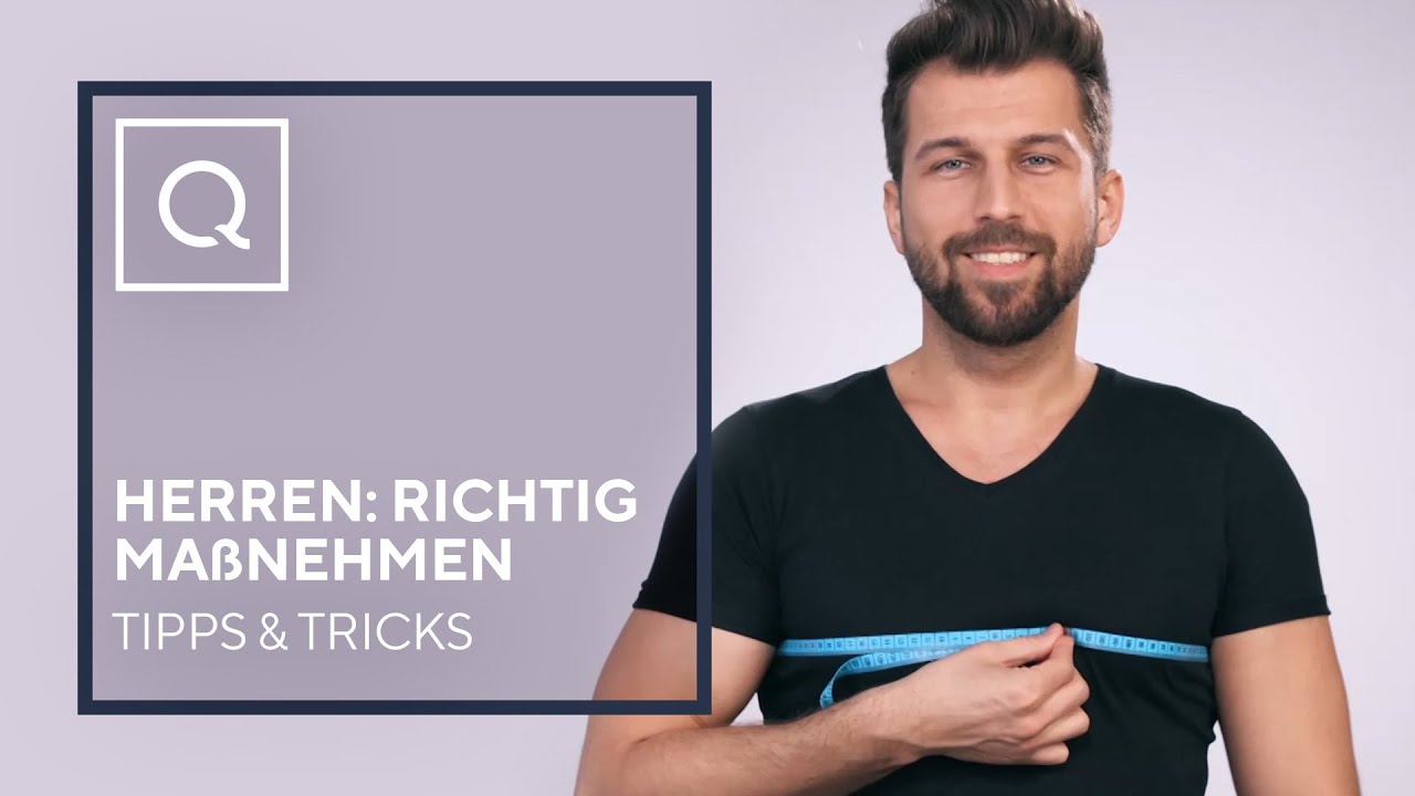 F&uuml;r Herren: Ganz einfach die richtige Gr&ouml;&szlig;e ermitteln | Tipps & Tricks | QVC