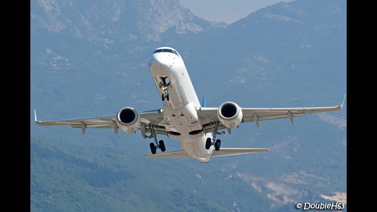 Montenegro Airlines Embraer 195 4O-AOC at Tivat Airport [TIV-LYTV]