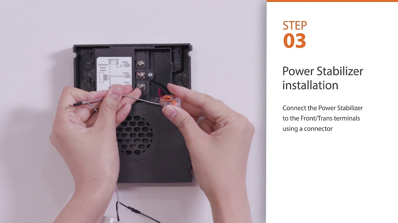 Wisenet SmartCam D1 Video Doorbell - Digital Chime installation