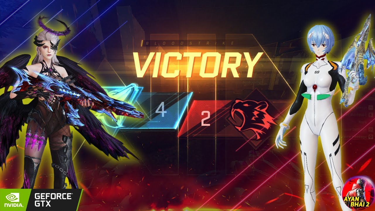 Epic Squadfight 1vs4 Crazy Challenge Gameplay in Blood Strike with Op Aug || GTX 1650