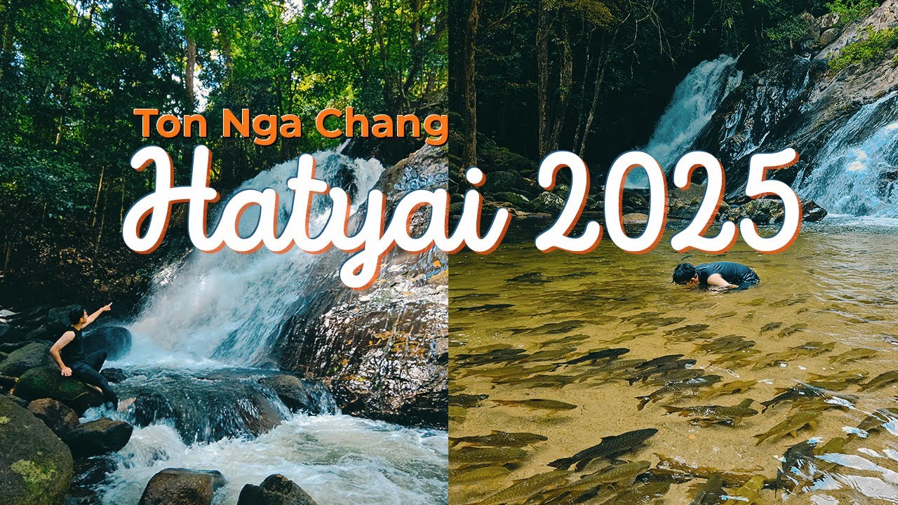 🇹🇭 Bersesak dengan ikan-ikan di Ton Nga Chang Waterfall | 