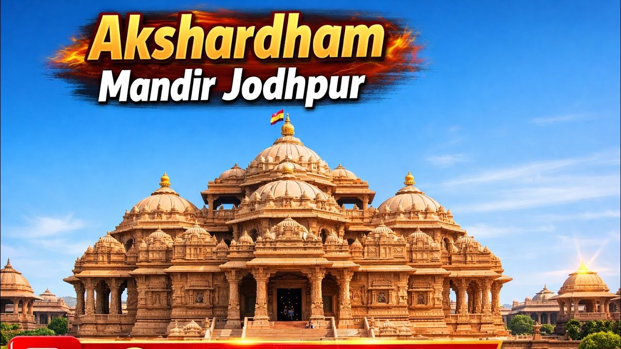 Akshardham Mandir Jodhpur | इतिहास, वास्तुकला और रोचक तथ्य 🔥 || #akshardham #vlog #firstvlog 
