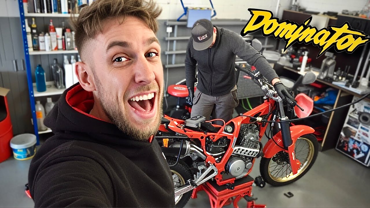 Honda Dominator FIRST START with new Engine!