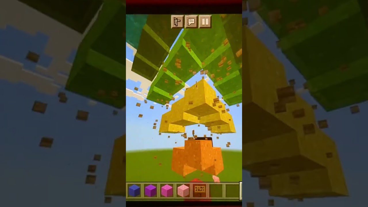 Satisfying sand falling 🤩 #minecraftshorts #satisfying