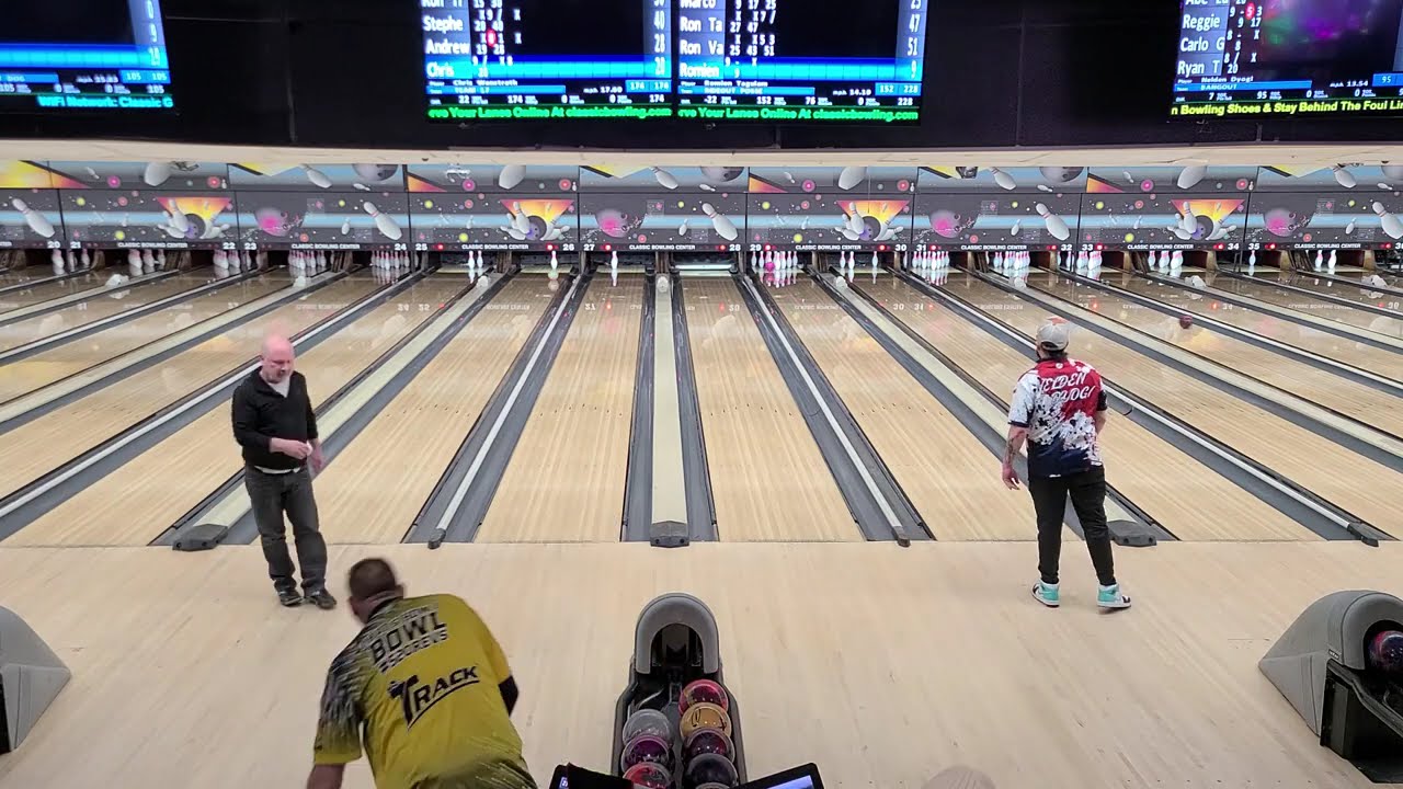 Brunswick Classic league 2.29.24 classic Bowl track sensor Solid Columbia cuda purple Hammer