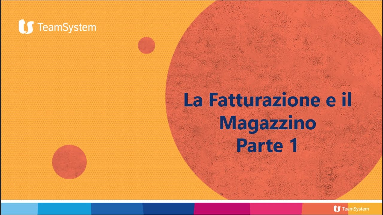 La fatturazione ed il Magazzino parte 1