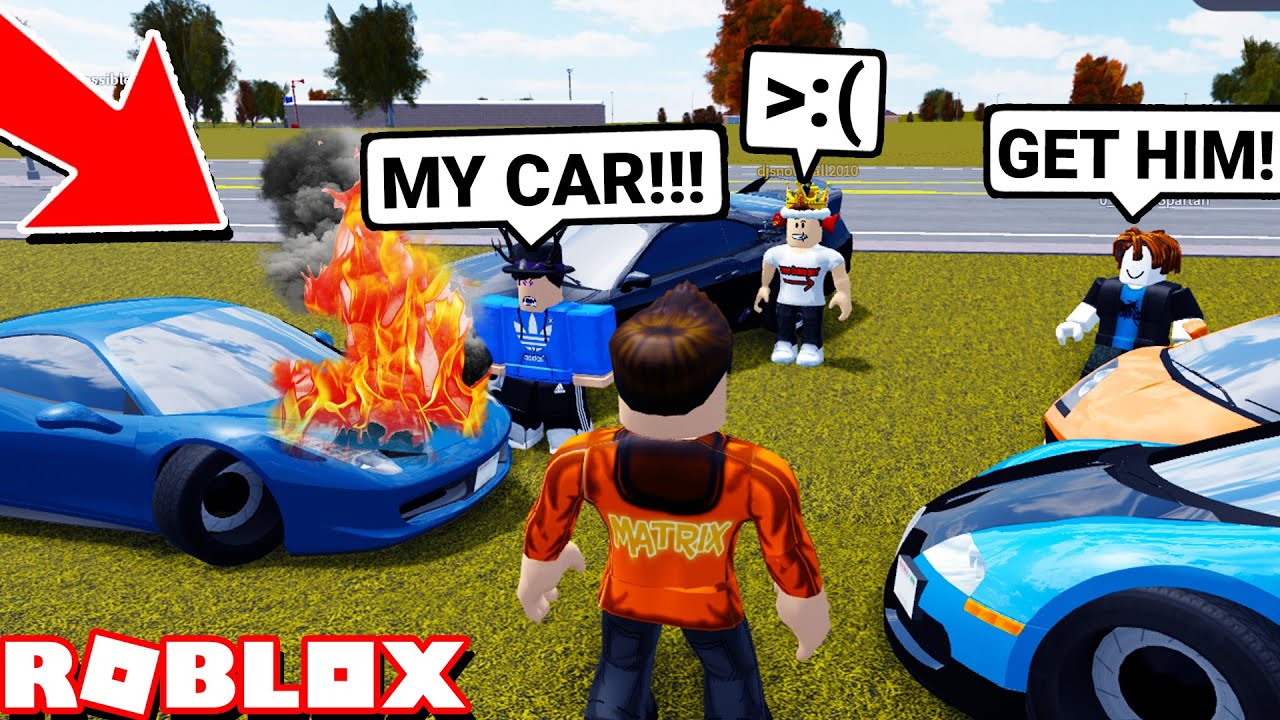 Mean Super Car Only Meet in Greenville Ends Bad.. (Roblox)