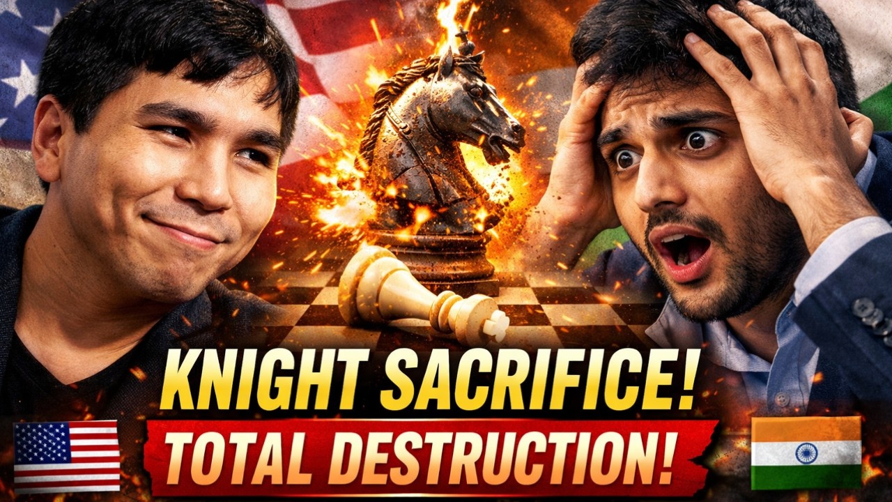 Insane Knight Sacrifice! Wesley So Shatters Vidit in a Brutal Tactical Storm