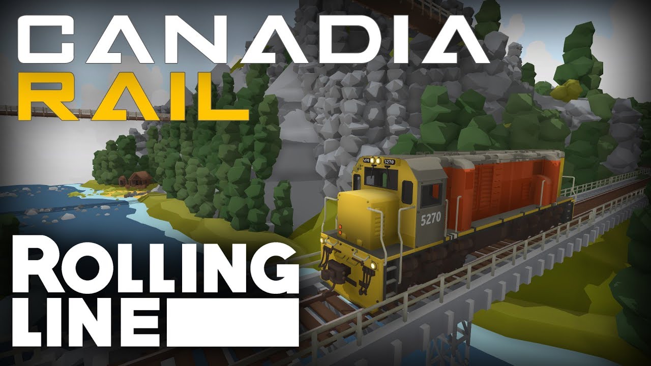 Canadia Rail... -  Rolling Line  - VR Toy Train Simulator - Map