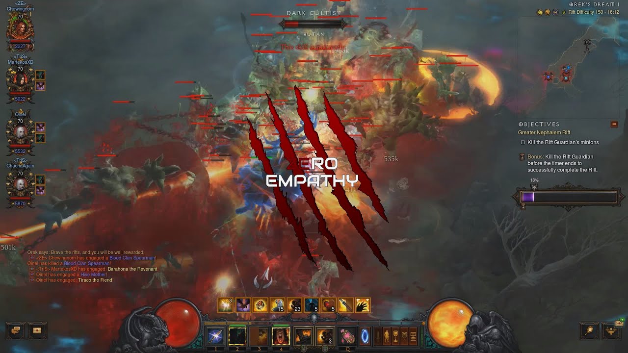 [Diablo 3] Season 33 GR150 4man [1:34]