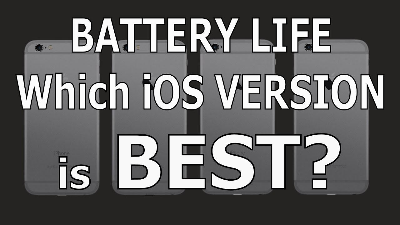 Which iOS version has best Battery life? Testing iOS 10.3.3 iOS 11.4.1 iOS 12.2 and iOS 12.3 Beta