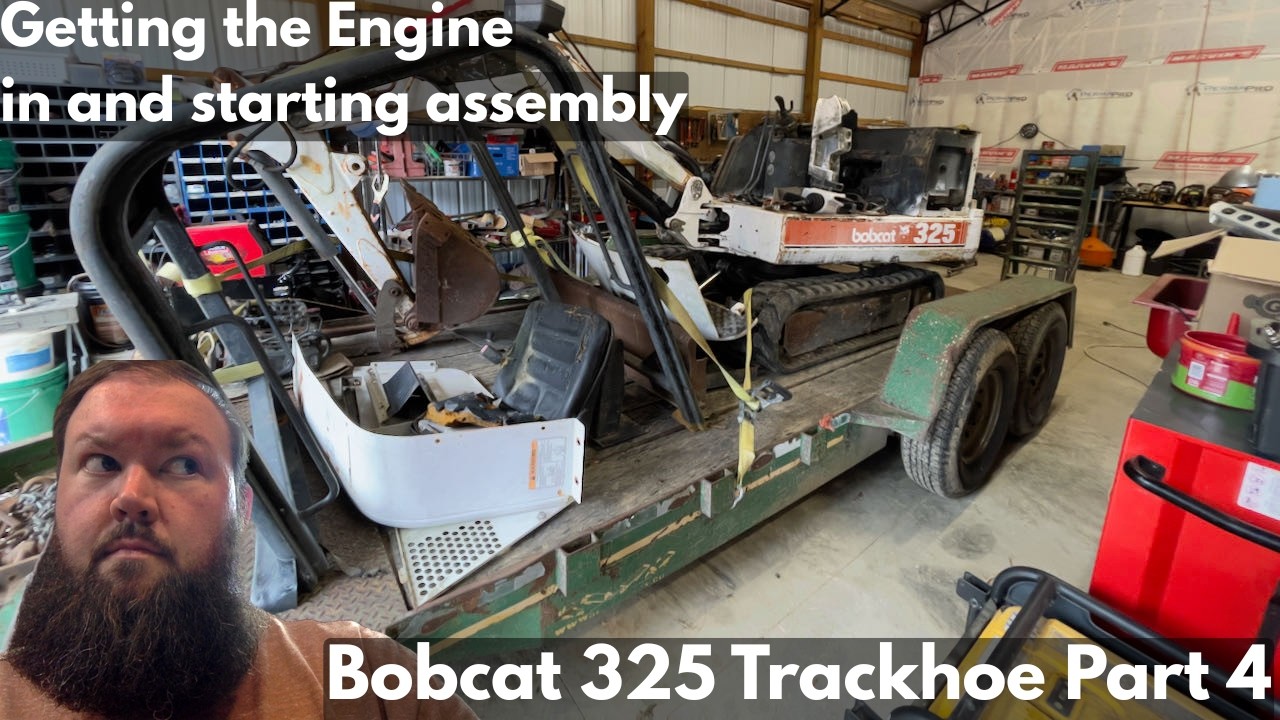 Bobcat Trackhoe Project - Part 4 The Engine, and Panel Assembly
