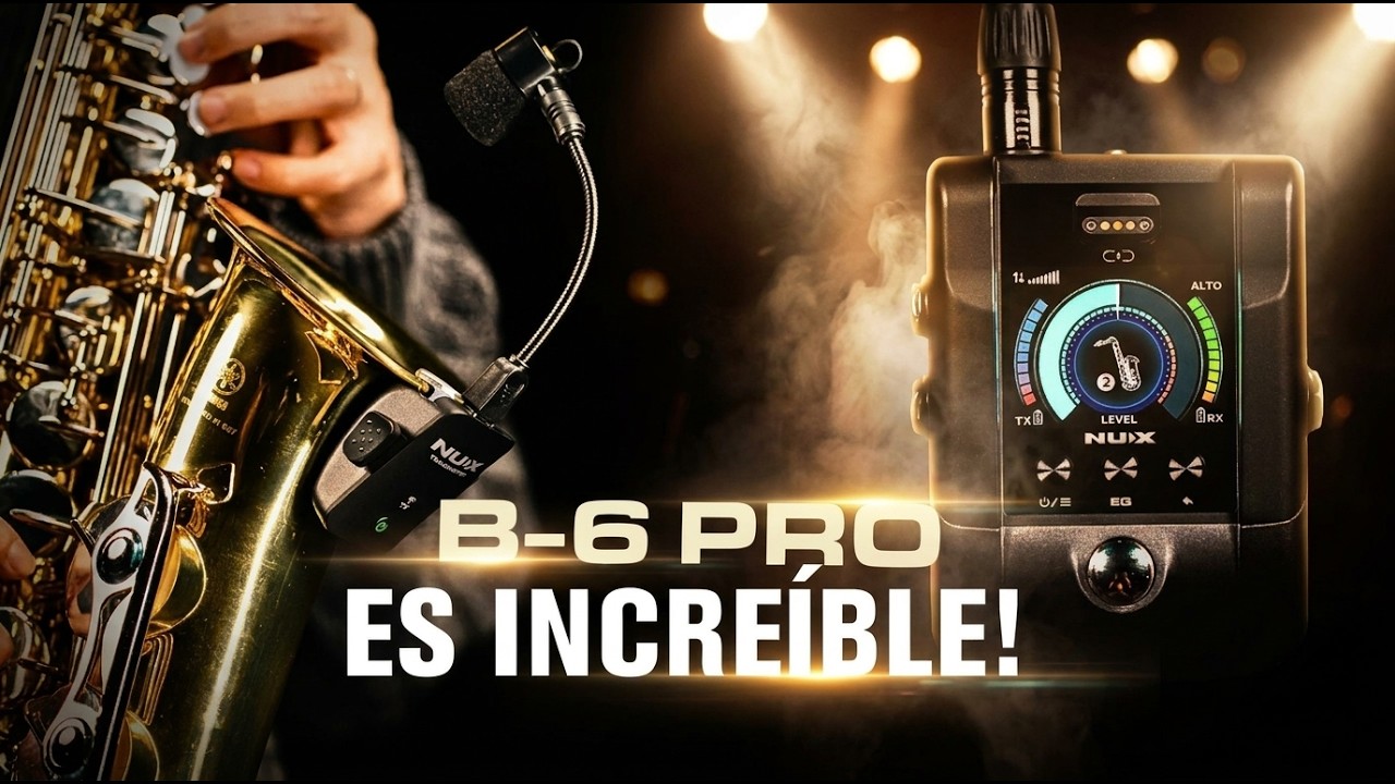¿El micrófono que TODO saxofonista necesita? 🎷 Nux B6 PRO Review