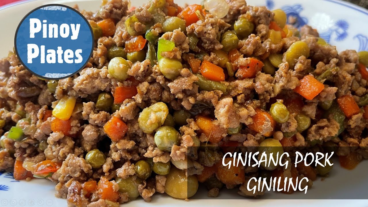 GINISANG PORK GINILING WITH MIXED VEGETABLES/Ang sarap!!