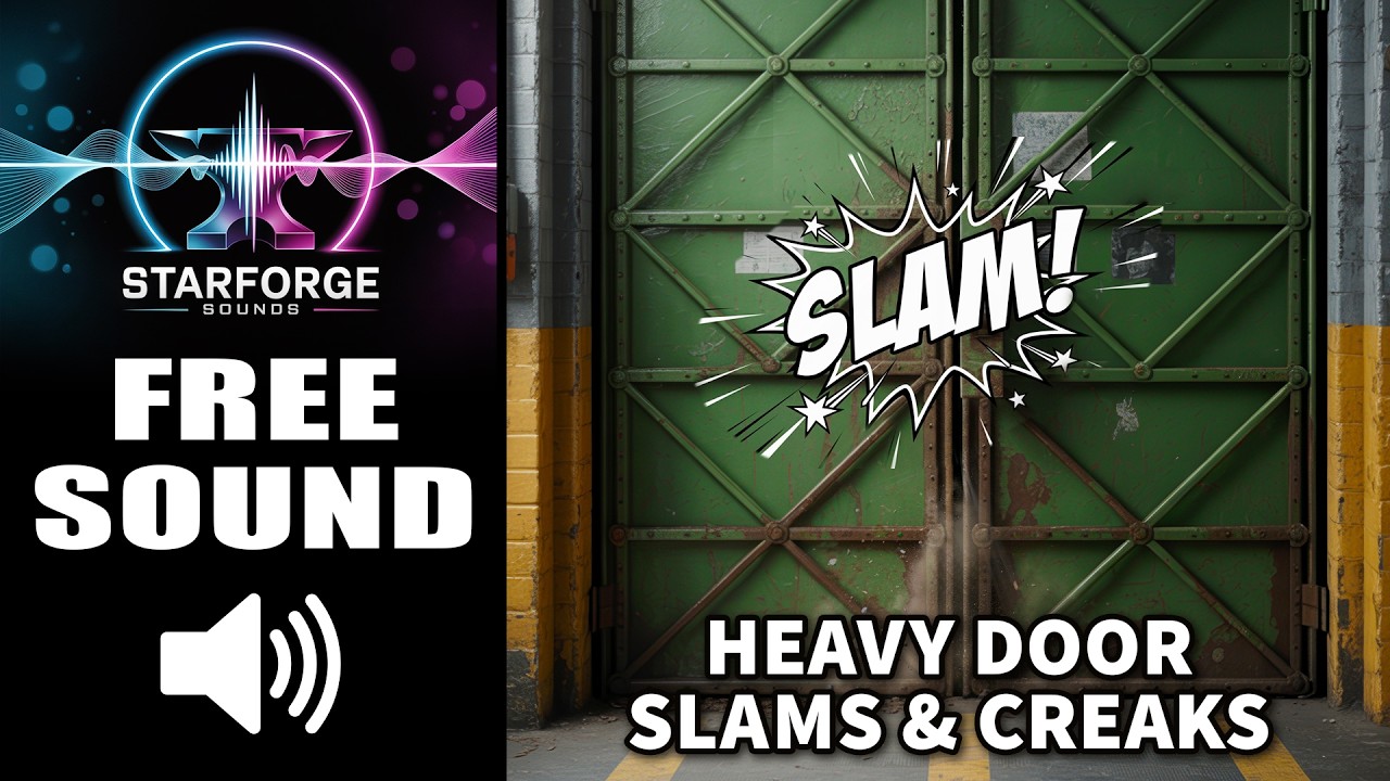 🔩 FREE Metal Door Sound Effects | Slamming Heavy Metal Doors Royalty‑Free Sounds