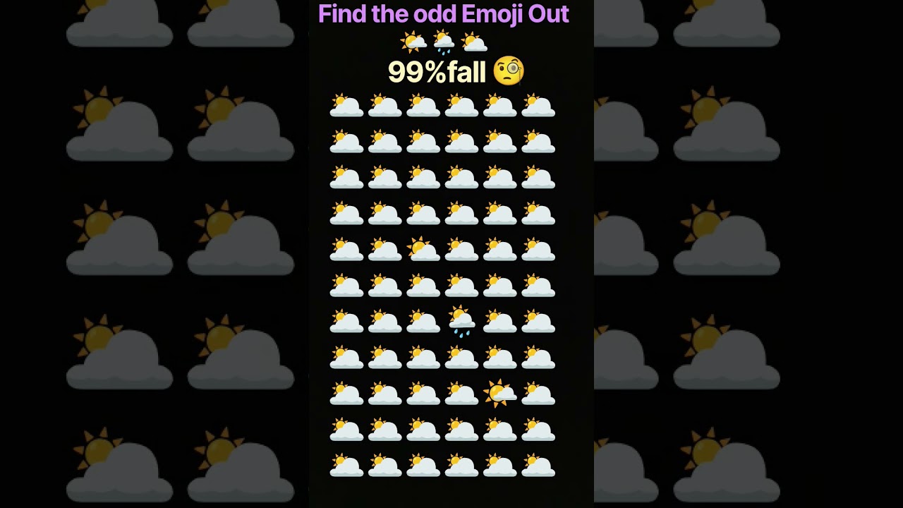 find the odd Emoji Out ⛅🌦️🌤️ please like and subscribe shear comment kero 🙏 #textgram @ndtvindia