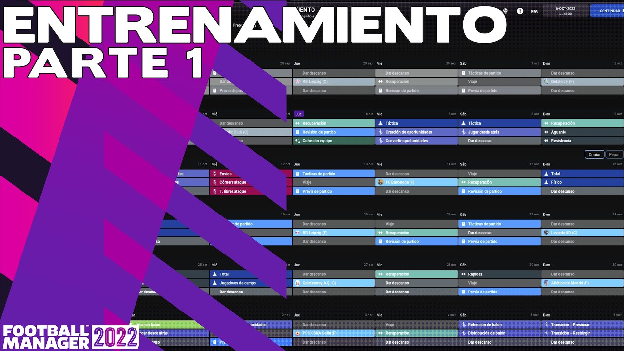 ENTRENAMIENTO PARTE I | ¿ Cómo funciona éste apartado ? Tutorial Football Manager 2022 Español