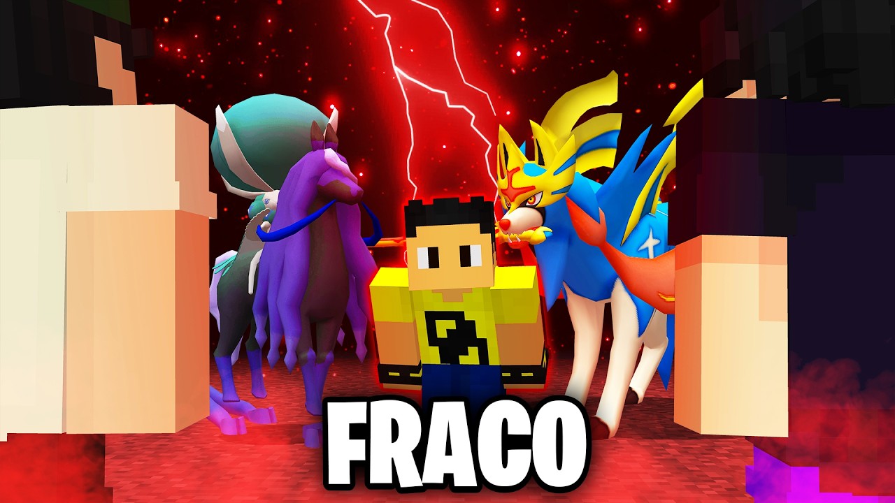 Me Tornei o Jogador Mais Fraco do Pixelmon Raiz