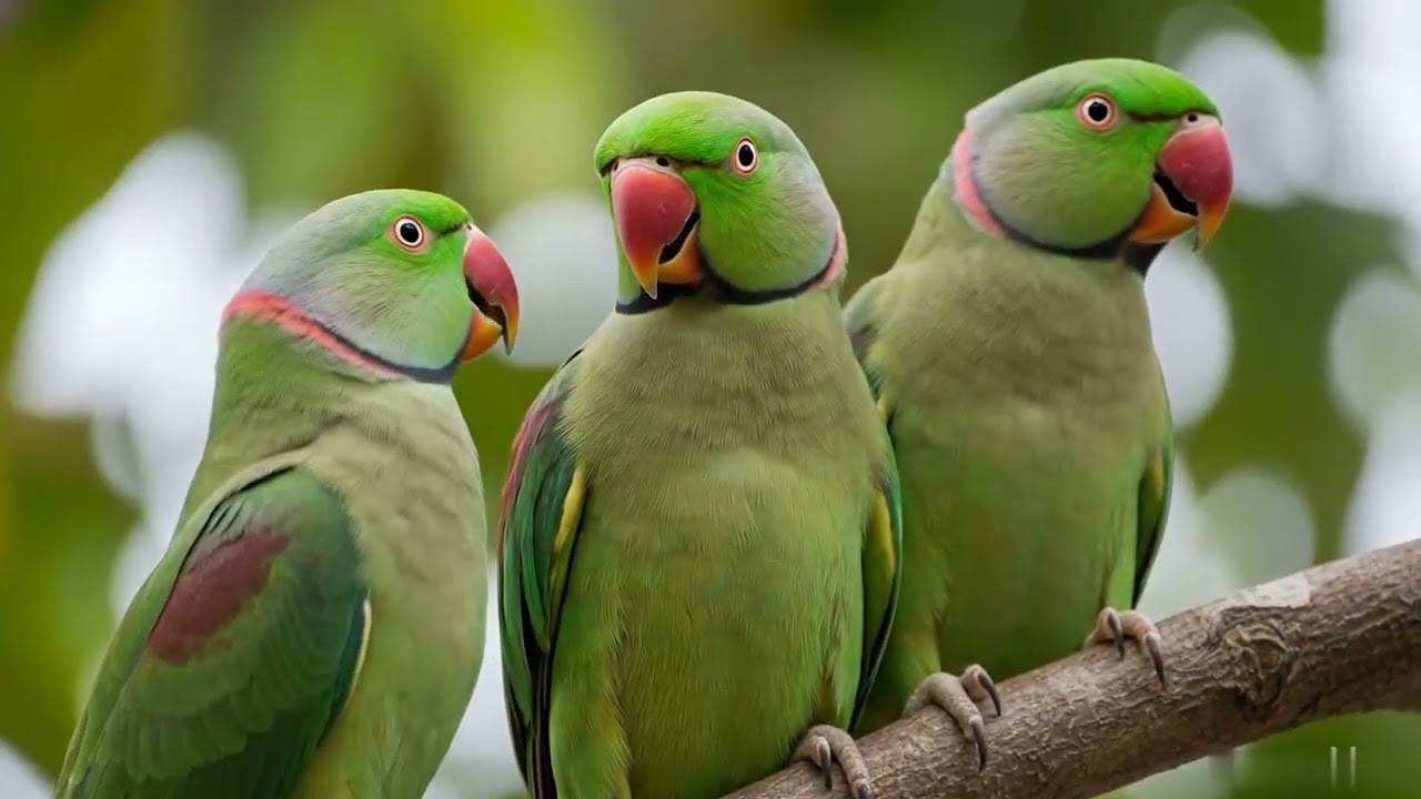 Green Parrot Talking and Singing Compilation