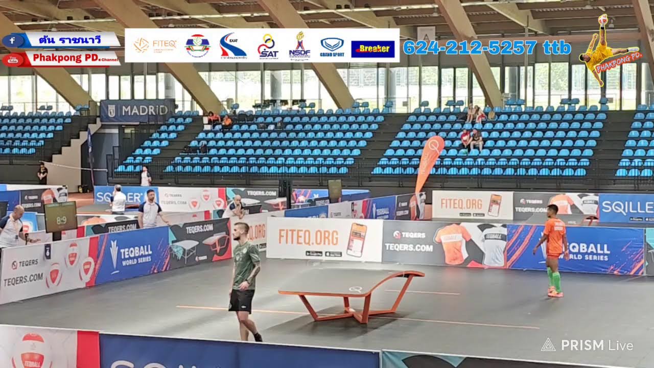 Teqball world series Spain ทีมชาติไทย(เก่งบะขาม)vs ฮังการี