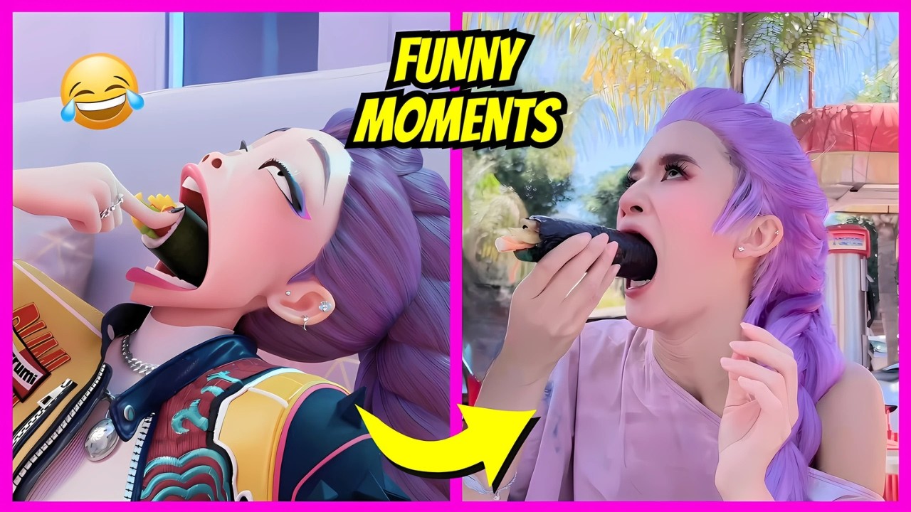 KPOP Demon Hunters Movie Funny Moments In Real-Life ~ Guess the Voice Quiz | Golden, Your Idol, Rumi